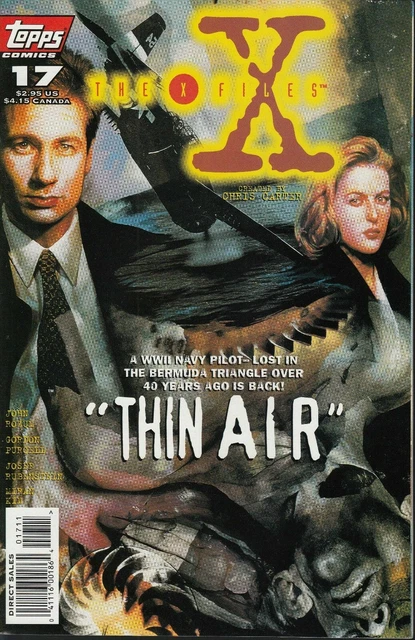 X-Files #17 1996 Topps Bermuda Triangle/Navy Pilot Is Back Rozum/ Purcell..nm-