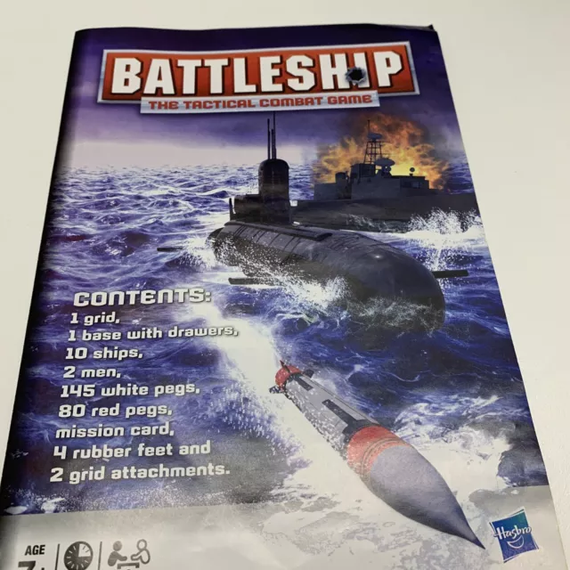 Battleship 2011 Game Spare Replacement Instruction Leaflet