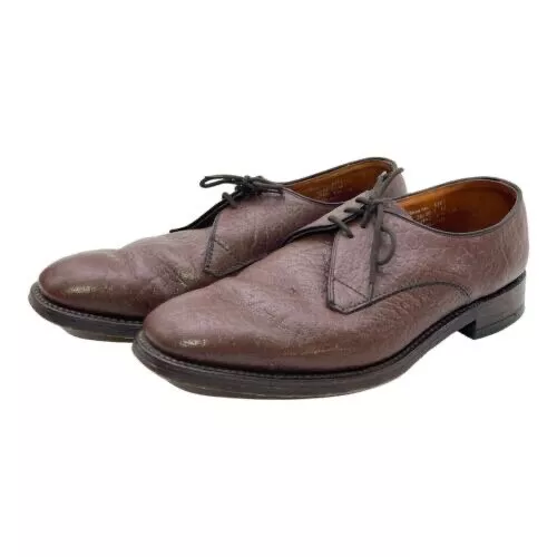 LOAKE MENS TEXTURED Leather Lace Up Shoes US 10.5 Made In England $34. ...