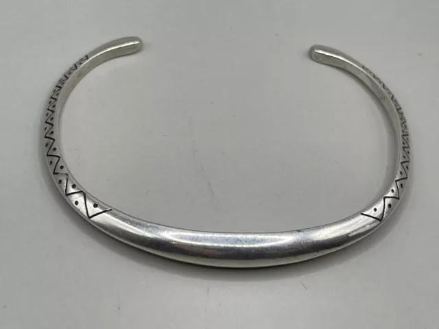 STERLING SILVER CUFF BRACELET 925 SIGNED MR Southwest Style 11 grams