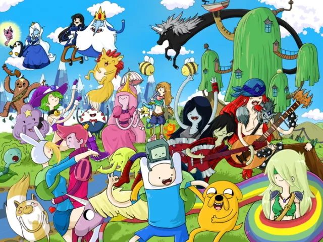 V3314 Adventure Time Cartoon Characters Art Decor WALL POSTER PRINT AU