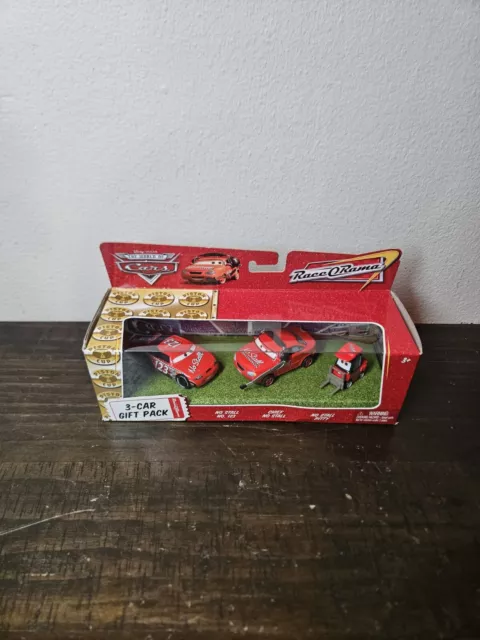 Disney Pixar Cars Race O Rama 3-Car Gift Pack - No Stall Pit Crew - New