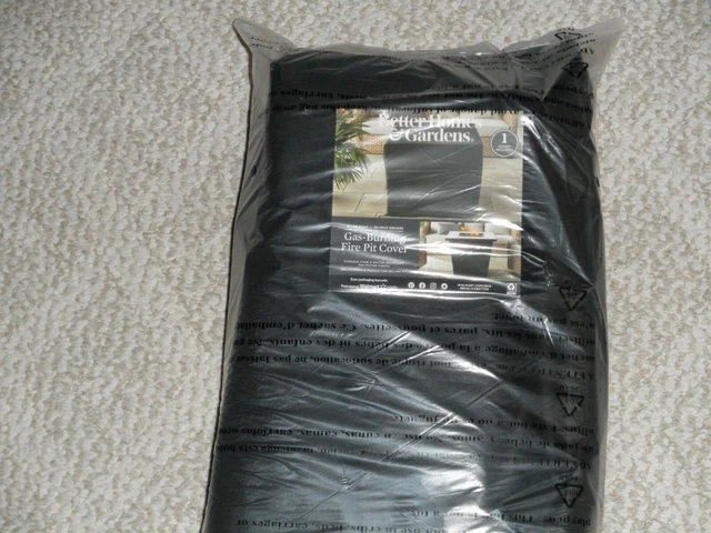 Nueva Cubierta Cuadrada De Pozo De Fuego De Gas Better Home & Garden 30"---Negra