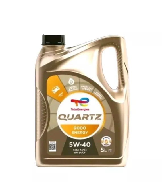 Total Quartz 9000 Energy 5W-40 5L Lubrificante per Motori Diesel e Benzina