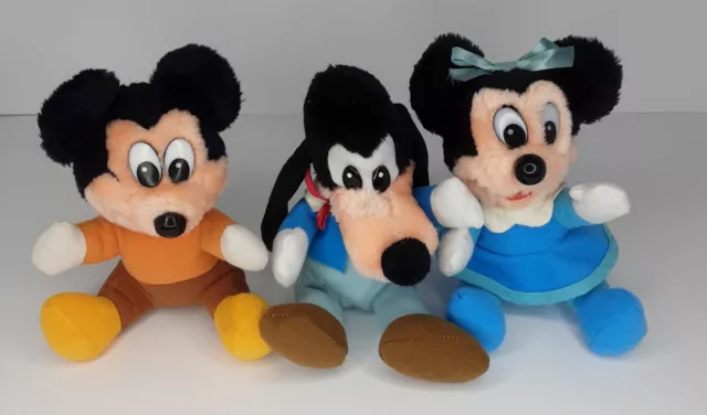 Walt Disney Mickeys Christmas Carol Plush Doll Mickey Minnie and Goofy