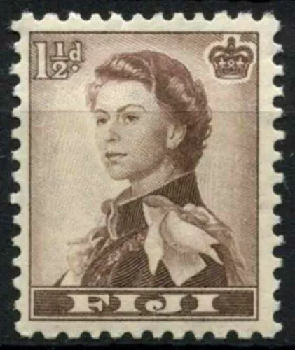 FIJI 1956-59 SG282 QEII 1½d. SEPIA  -  MNH