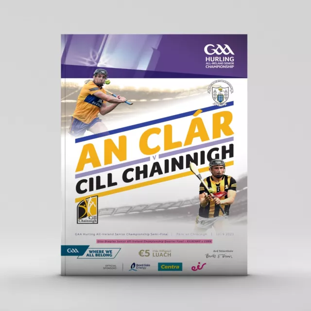 Gaa Pogramme All Ireland Hurling Semi Final Kilkenny v Clare 2023 Mint Cond