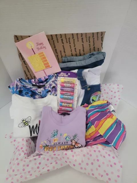 NEW GIRL'S SIZE 6x Clothing Box Perfect for birthday gift 6 Pieces & 1 Surprise