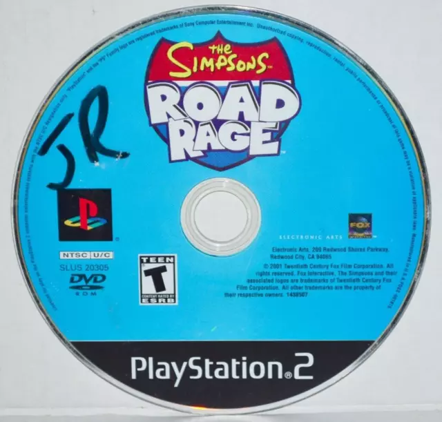 The Simpsons: Road Rage (Sony PlayStation 2, 2001) PS2 Video Game Black Label