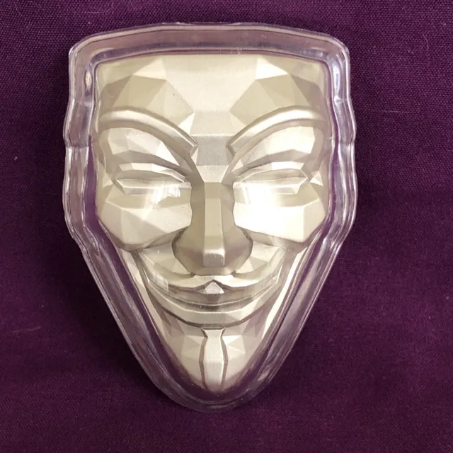 Rebel Guy Fawkes Mask Anonymous 2 Oz 999 Fine Silver Stacker Coin Bar Vendetta