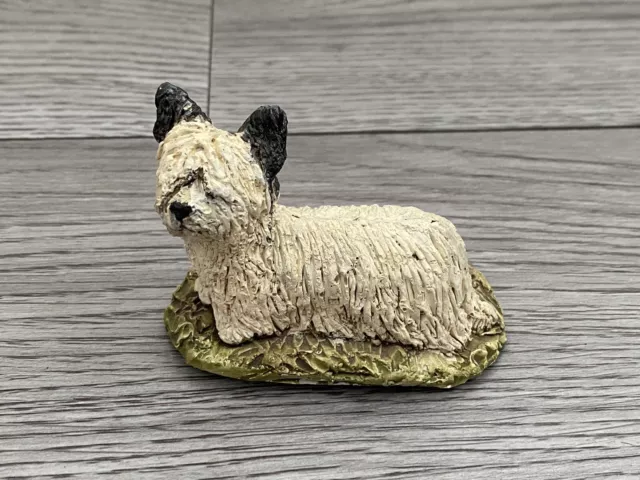 Skye Terrier Dog Puppy Figure Figurine Ornament Small Stef Handmade Scottie West