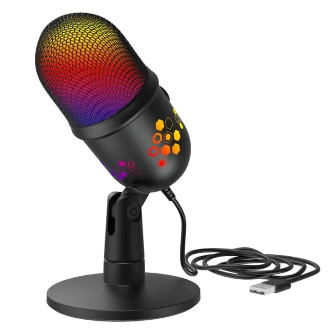 USB Gaming PC Microphone Streaming Podcasts Computer Condenser Desktop