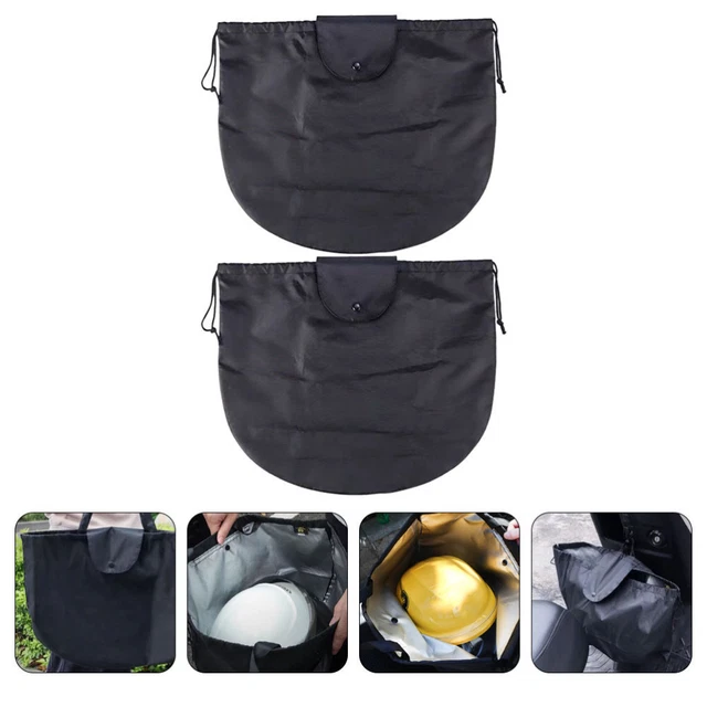 2pcs Drawstring Helmet Bags Portable Motorcycle Helmet Pouch Motorbike Helmet