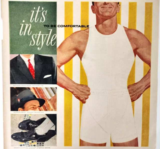 Five Vintage Large-sized Magazine Ads - Jockey Mens Underwear