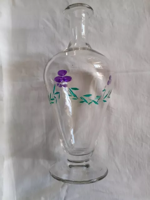 Carafe En Verre Vintage, Hauteur, 27 Cm ,Très Bon État.