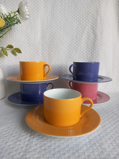 Set de 4 assiettes creuses en porcelaine Limoges California