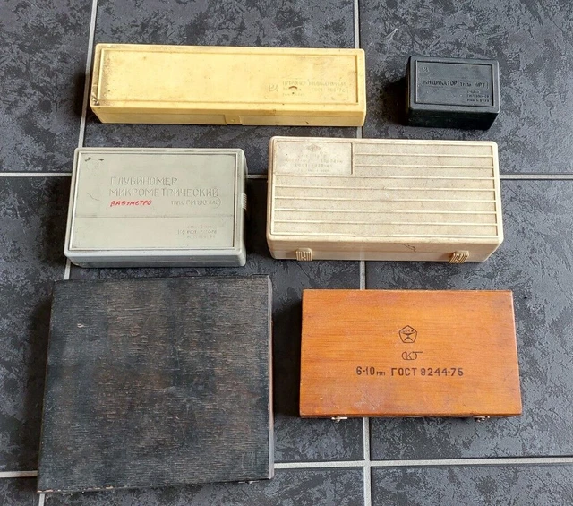 6x vintage soviet USSR tools + 1 East German DDR Tool
