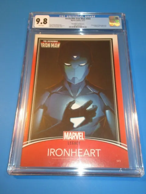 Iron Man #593 Christopher Iron Heart Variant CGC 9.8 NM/M Gorgeous Gem Wow