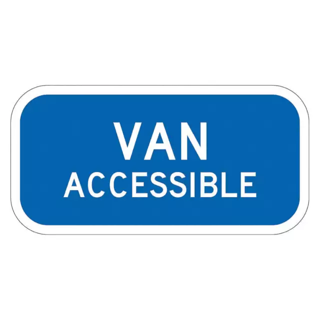 LYLE T1-2810-EG_12x6 Van Accessible Parking Sign,6" x 12" 449F54