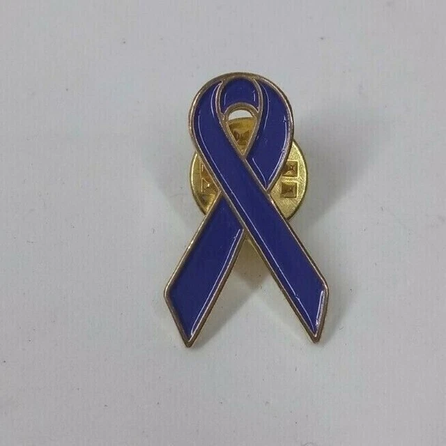 Vintage Purple Awareness Ribbon Lapel Hat Pin