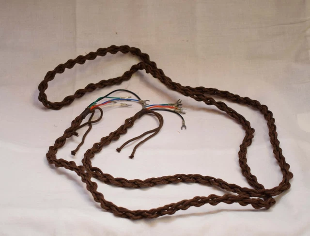 Gpo Brown Telephone Braided Cord 6-Way 72" N.o.s.
