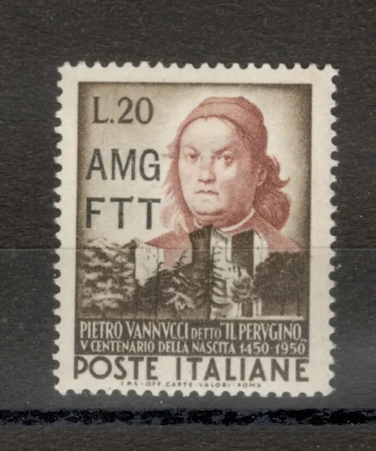 ITALY - TRIESTE - AMG FTT - MH STAMP - Pietro Vannucci - 1951.