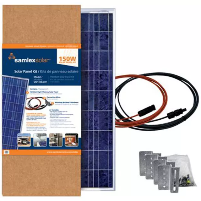 Samlex America SSP-150-KIT 150W Bracket Mount Expansion Rigid Solar Panel Kit