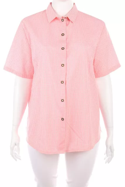 Camicia tradizionale casa di campagna moda quadrata a quadretti D 50 rosa