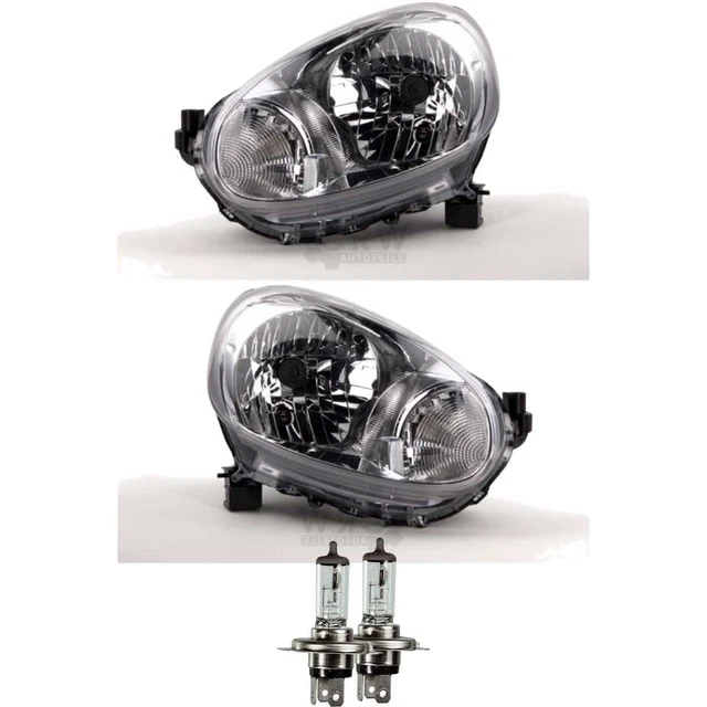 Lampenset H4 Scheinwerfer Halogen Passend Für 07-10 Nissan Micra K12