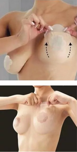 Astuce décolleté: Remonte seins+nipple soutien gorge adhésif forme ronde