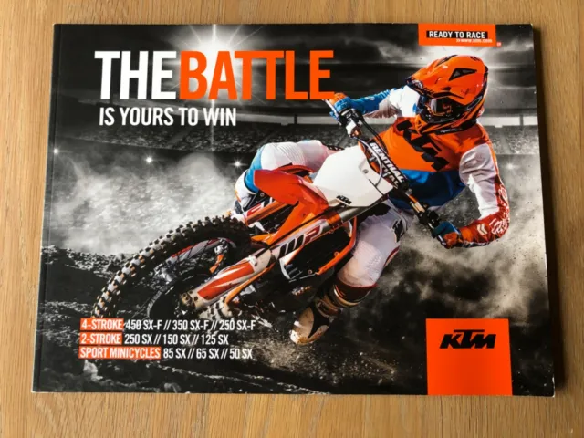 Ktm 2018 Motocross Mx Sx Range Brochure