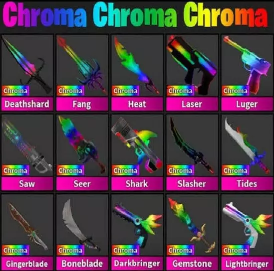 🔫🎃👻 🗡Full Elderwood Bundle, includes Chroma EW Blade- MM2 🔫🎃👻 🗡