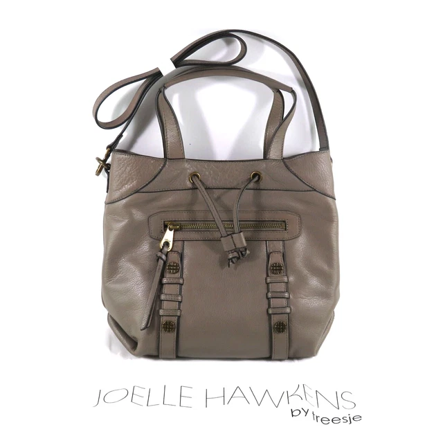 NWOT JOELLE HAWKENS BY TREESJE Leather Shoulder Satchel Crossbody Hand Bag Purse