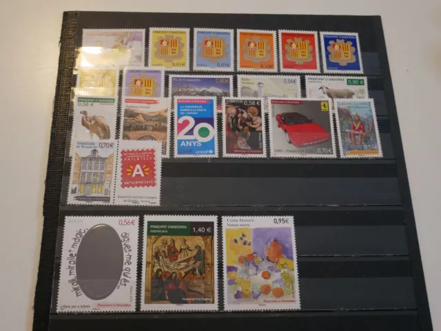 Andorre Lot 21 Timbres Neufs** De 2010. Bonne Valeur