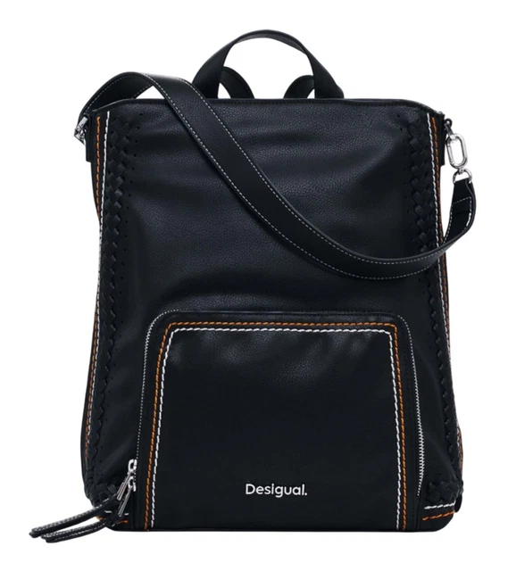 Sac à Dos Desigual Mickey Rock Pretoria 2.0 - Noir - Sac De Loisirs Pour École, Voyage, Quotidien - 13