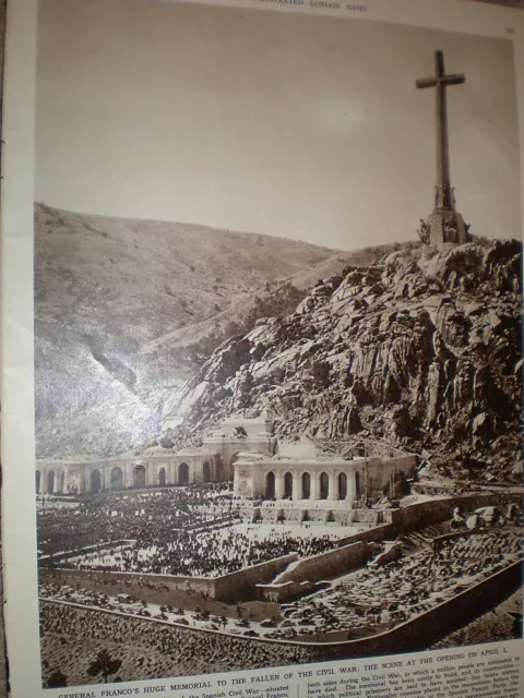 Photo article Spain General Franco memorial valley of the fallen nr Madrid 1959