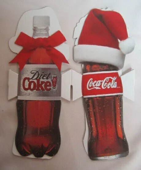 COCA COLA FLASCHEN Deko Coca Cola,Diet Coke,Sprite Weihnachtsmotive 9x9 cm  EUR 12,99 - PicClick IT