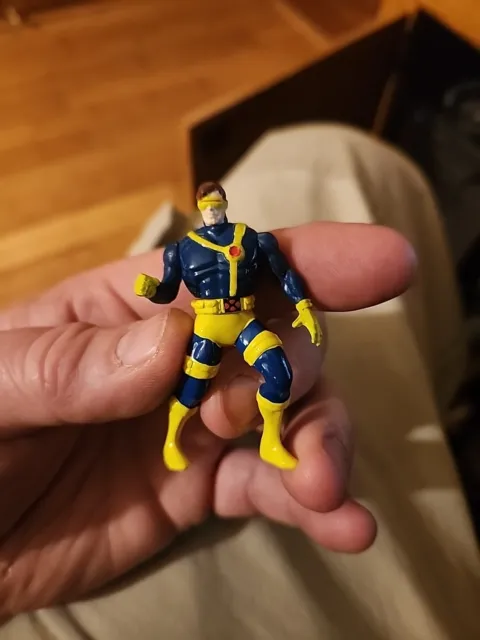 Marvel X-men Steel Mutants CYCLOPS Diecast Metal 2.5" Action Figure Toybiz VGUC