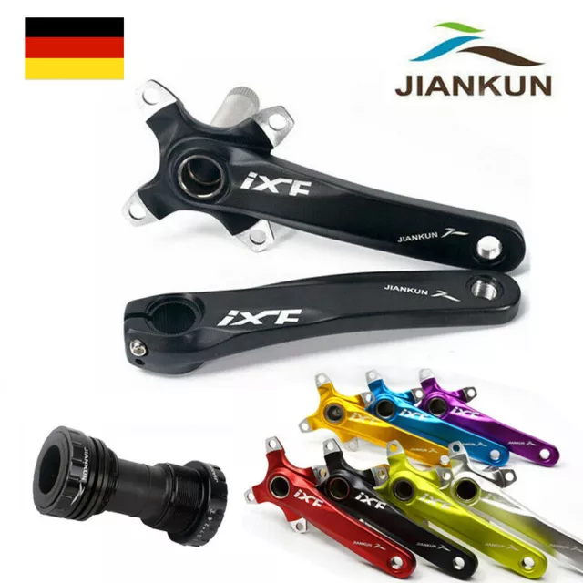 104/64mm 170mm Kurbel set MTB Fahrrad Kurbelgarnitur Aluminum Kurbeln Kurbelarme