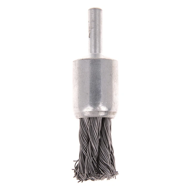 20mm Wire Knot End Brush Stainless Steel with 1/4"Shank For Die Grinder or ~mj