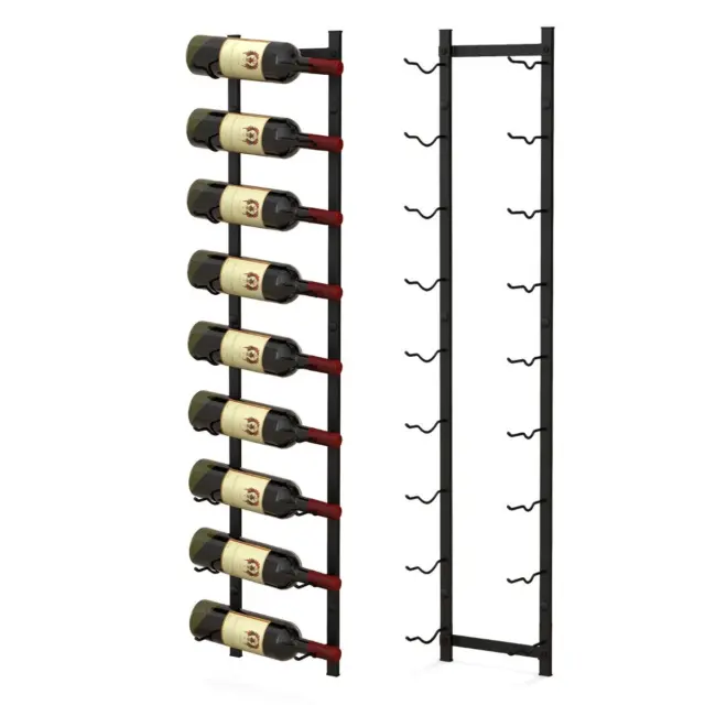 Wall Mounted Metal Wine Rack Organizer for Liquor & Champagne