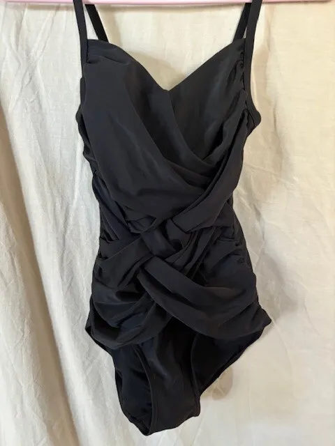 Target womens black all in one bathers size 8 in excellent condition