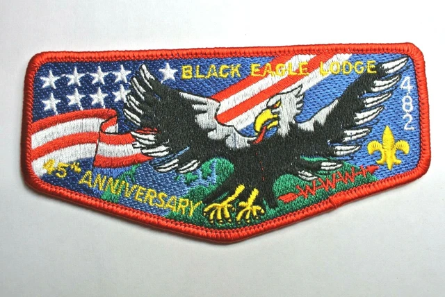 Black Eagle Lodge 482 45th Anniversary Flap (S11) Transatlantic Council OA BSA