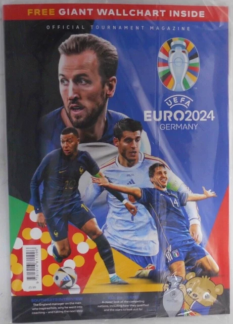 TOPPS UEFA EURO 2024 Germany Official Stickers Bundle 20 Tüten / 120 Sticker OVP EUR 12,50