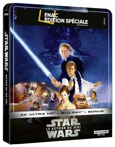 LE RETOUR DU JEDI film STAR WARS - STEELBOOK FNAC - 4K ULTRA HD + BLU-RAY zone B