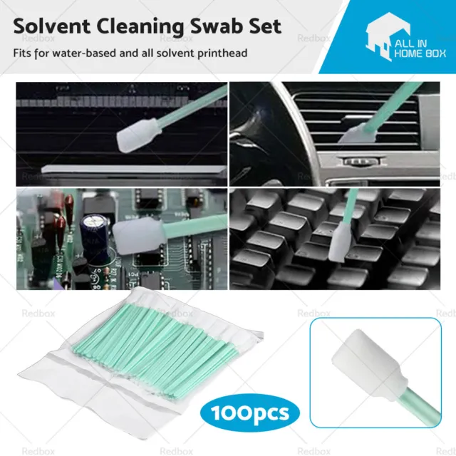 100X Solvent cleaning swabs sponge Cleaner For Epson Mutoh Mimaki Roland Printer