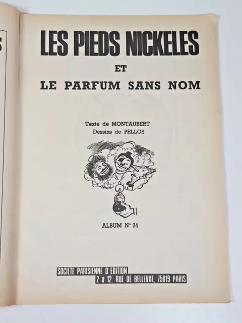 Les Pieds Nickeles Et Le Parfum Sans Nom Pellos N° 24 1975 Spe 2