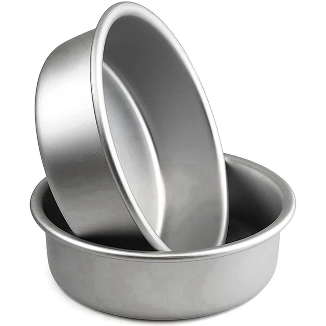 Juego de moldes de pastel de 2 piezas de sartenes de aluminio ligero para N5O8