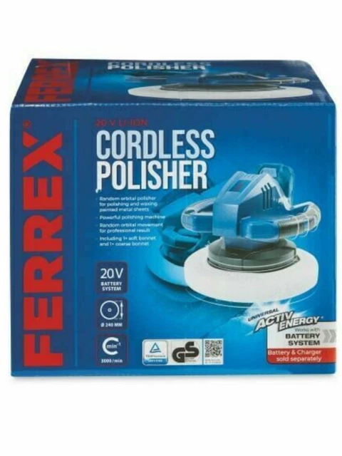 FERREX 20V CORDLESS Polisher AND 1x 20volt battery pack