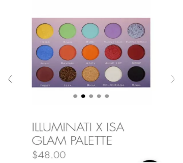 Illuminati X Isa Eye Shadow Palette Glam Palette by Isabel Bedoya NEW Boxycharm